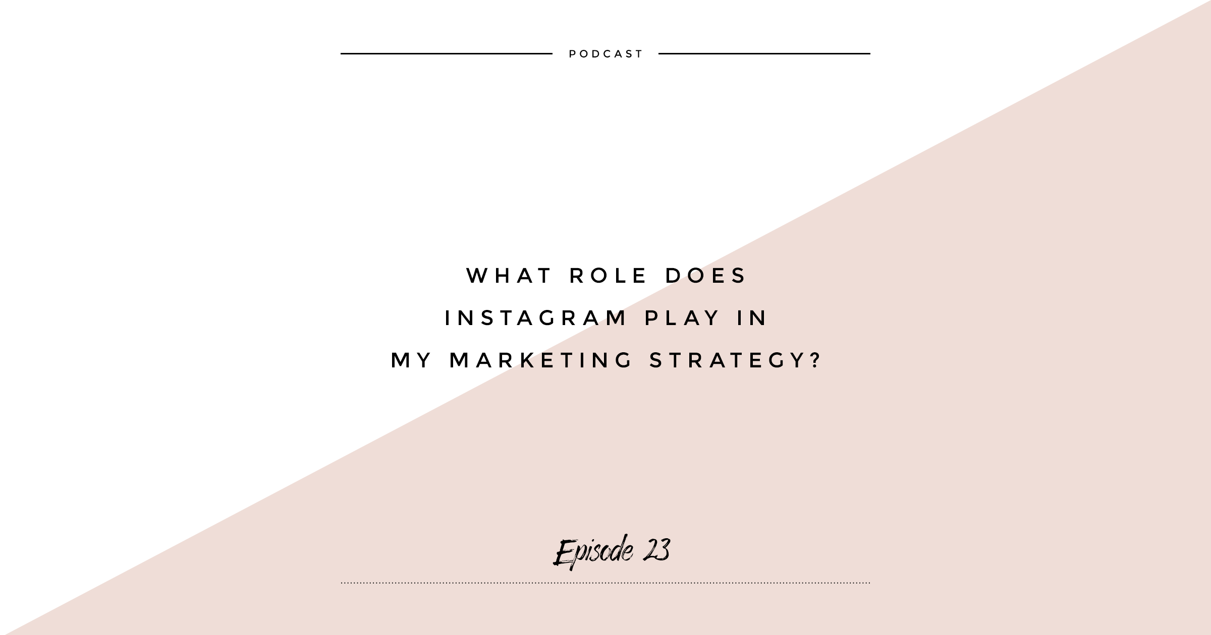 Where does instagram fit in marketing strategy