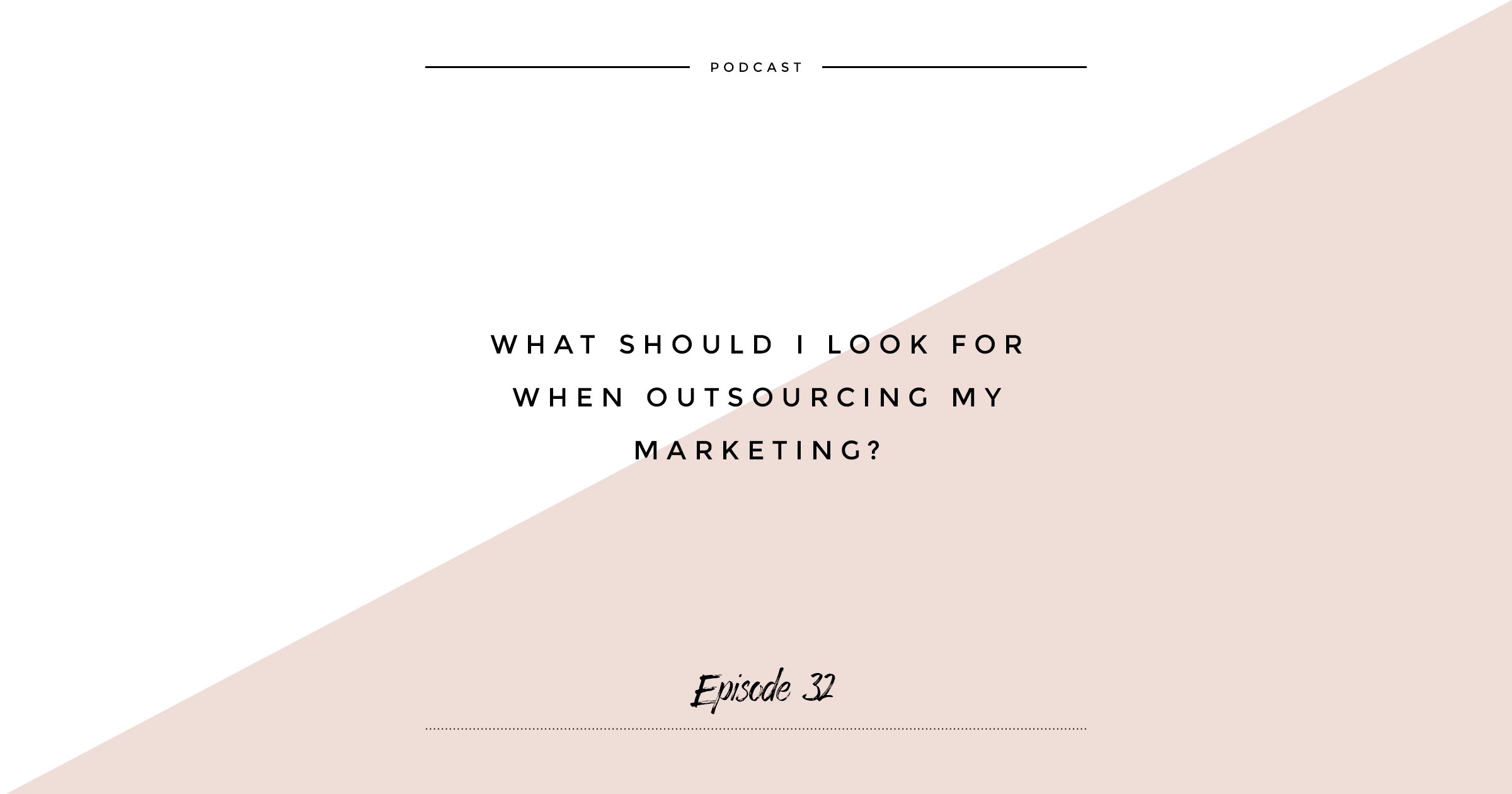 Outsourcing your marketing