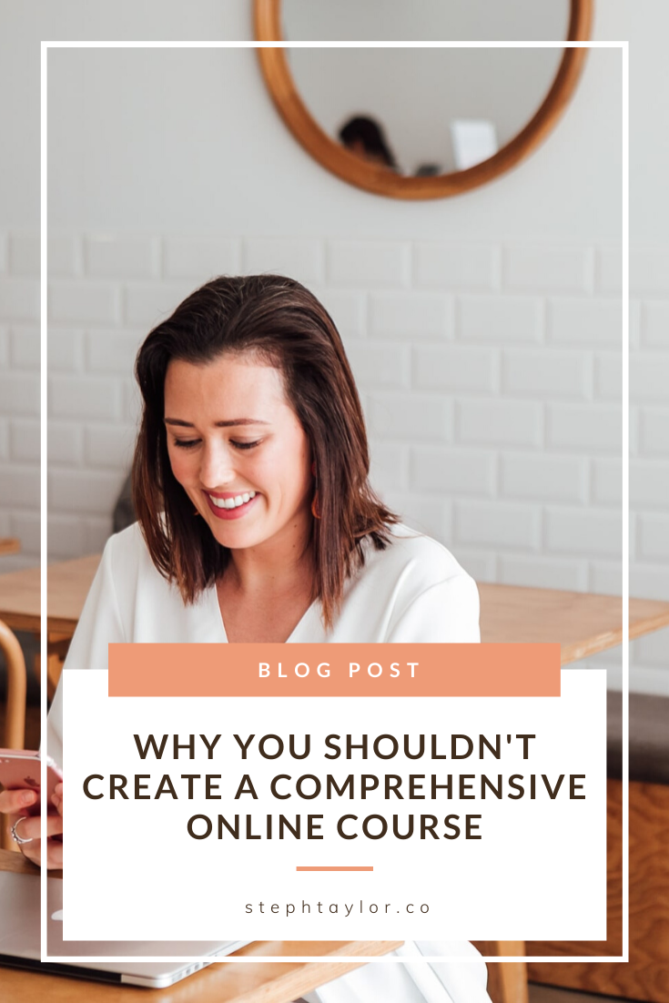 Create a comprehensive course Pinterest
