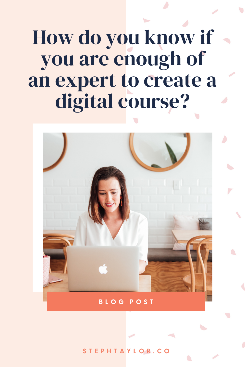How do you know if you are enough of an expert to create a digital course?