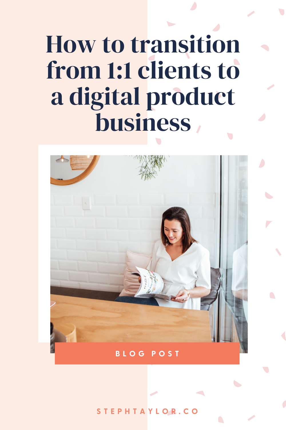 How I transitioned from clients to a digital product business Pin