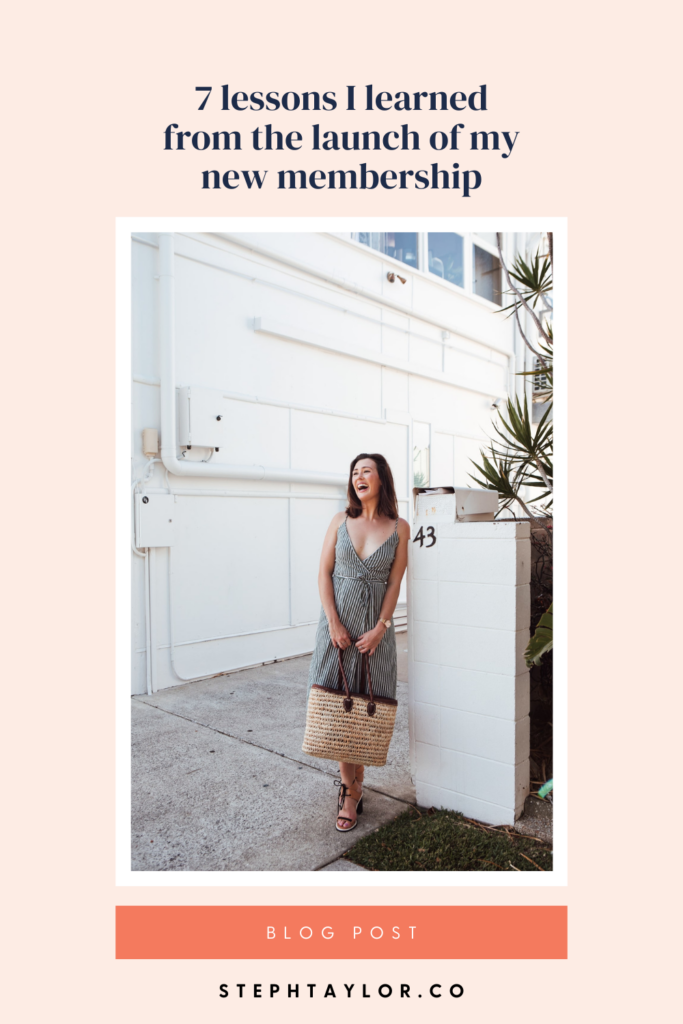 7 lessons I learned from the launch of my new membership